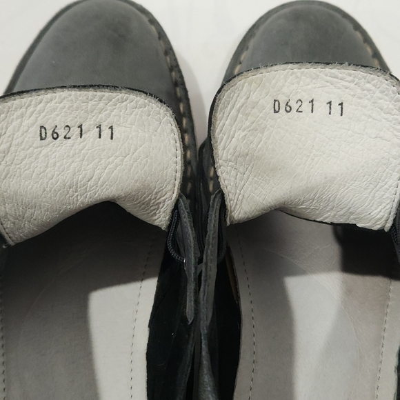 Barney’s New York Men's Gray Leather Low Chukka Boots Size 11 Made in Italy - Picture 7 of 12